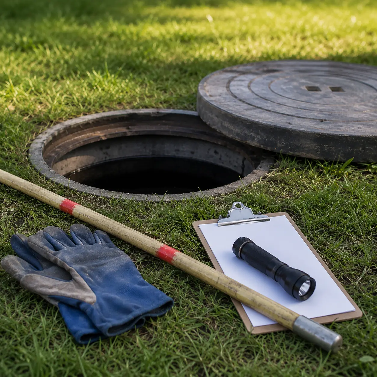 Cornwall Septic Services technician on a rural property in SD&G